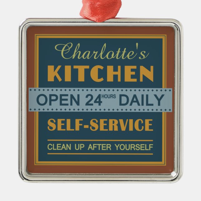 Cocina - nombre personalizado - ornamento (Frente)