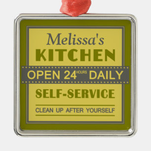 Cocina - nombre personalizado - ornamento