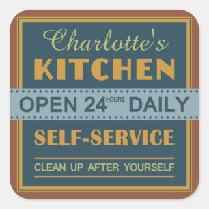 Cocina - nombre personalizado - pegatinas
