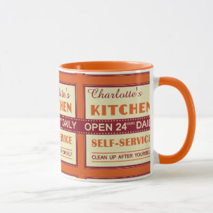 Cocina - nombre personalizado - tazas
