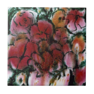 Cocina "Pink Vase" Jardín Azulejos de cerámica