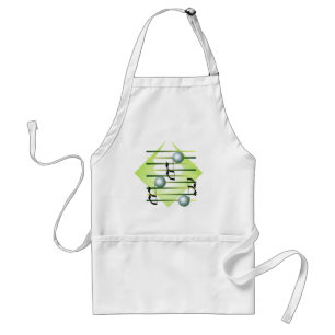 Cocina temática del delantal de la música que