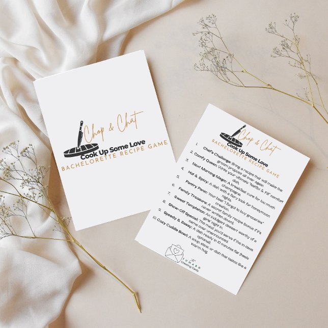 Cocina un poco de amor Tarjeta de juego para despe (Subido por el creador)