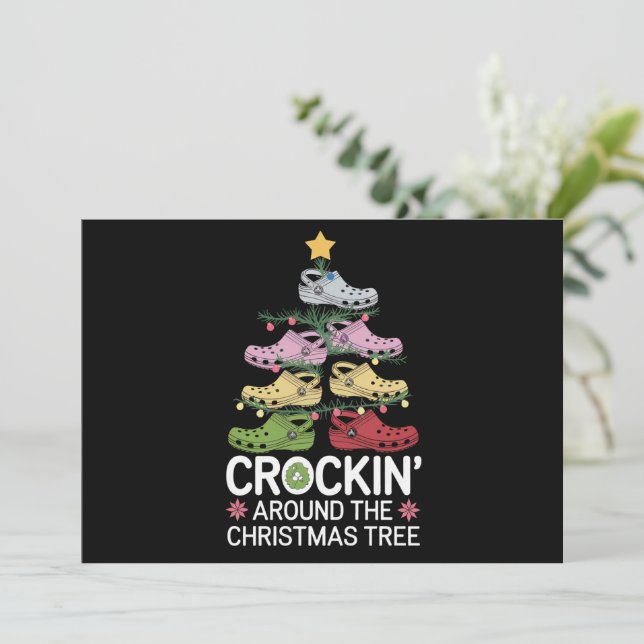 Cocinando alrededor del árbol de Navidad (Anverso de pie)