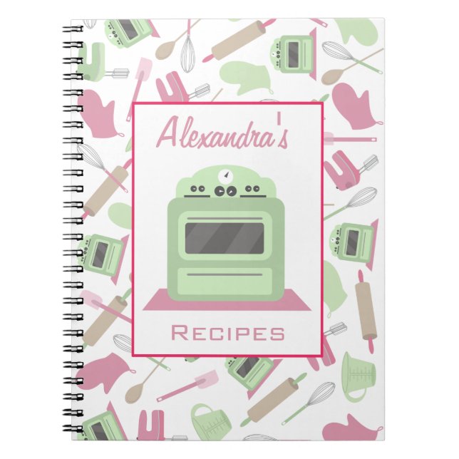Cocinar el cuaderno temático de la receta del (Frente)