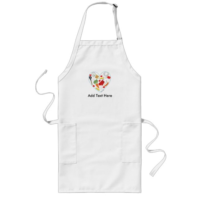 Cocinar el delantal del corazón (Frente)