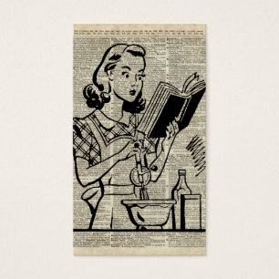 Cocinar el ilustracion del chica sobre la página