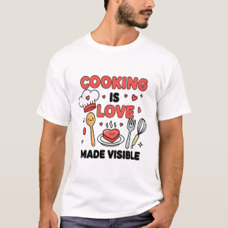 Cocinar es Amor Hecho Visible – Camiseta de Vida d