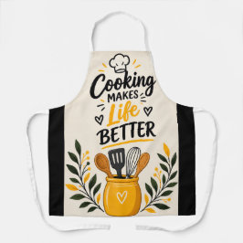 Cocinar hace que la vida sea mejor – Delantal de c
