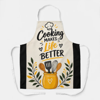 Cocinar hace que la vida sea mejor – Delantal de c