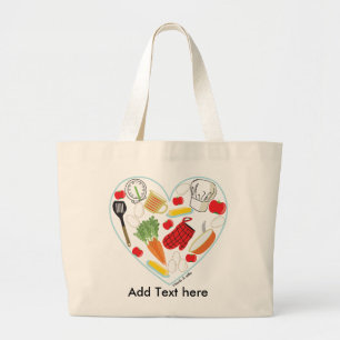 Cocinar la bolsa de asas del corazón