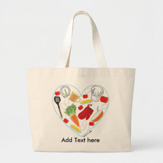 Cocinar la bolsa de asas del corazón