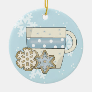 Cocinas navidades y adorno de chocolate caliente