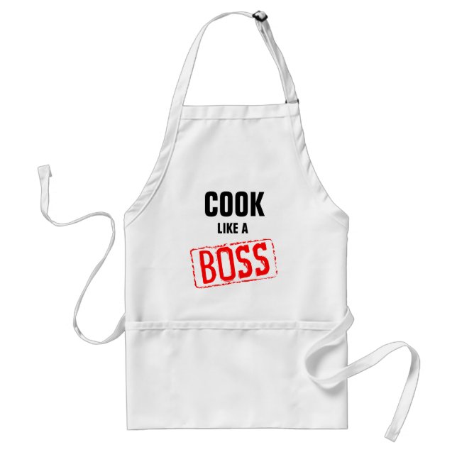 Cocine COMO un delantal divertido del Bbq de BOSS (Frente)