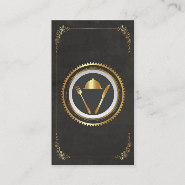 Cocinero, abasteciendo el oro de la tarjeta de (Anverso)