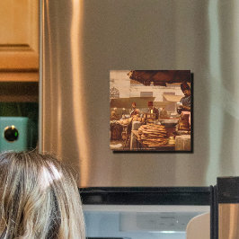 cocinero callejero en Estambul del siglo XIX