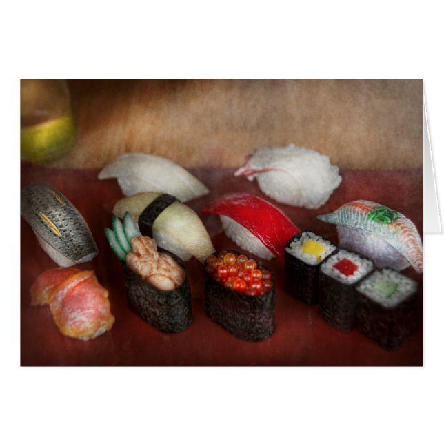 Cocinero - comida - oh, comía el sushi anoche (Anverso (Horizontal))