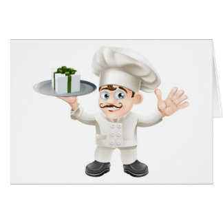 Cocinero con el presente