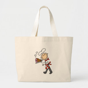 Cocinero con los bolsos cocidos del jamón