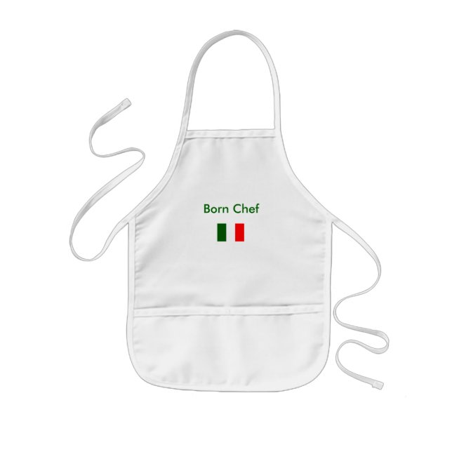 Cocinero nacido - el delantal del niño (Frente)