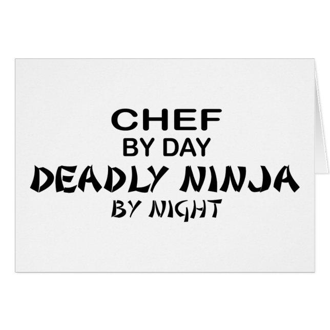 Cocinero Ninja mortal por noche (Anverso (Horizontal))