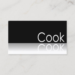 - Cocinero - tarjeta de visita reflexiva