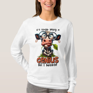 Cociosa camiseta de vaca para hombres o mujeres