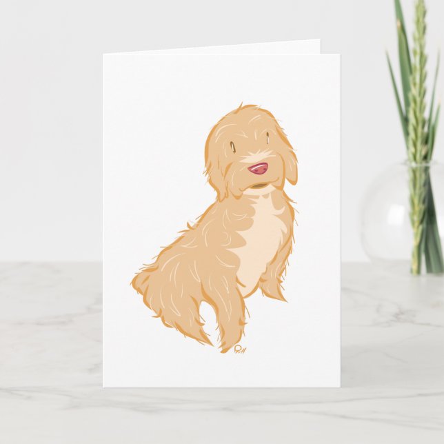Cockapoo - tarjeta de felicitación (Anverso)