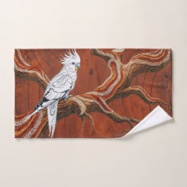 Cockatiel de temática aborigen australiana