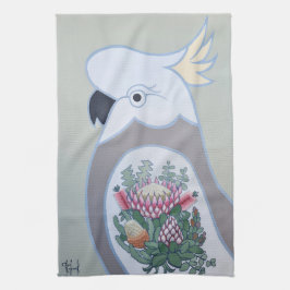 Cockatoo con toalla de té del rey Protea Tattoo