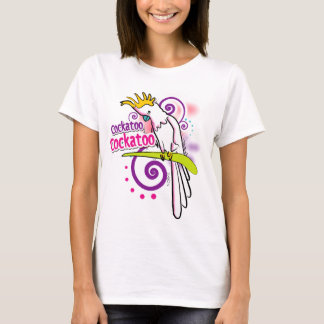 cockatoo del pájaro de la camiseta
