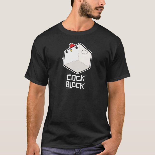 Cockblock poderoso con la camiseta del título (Anverso)