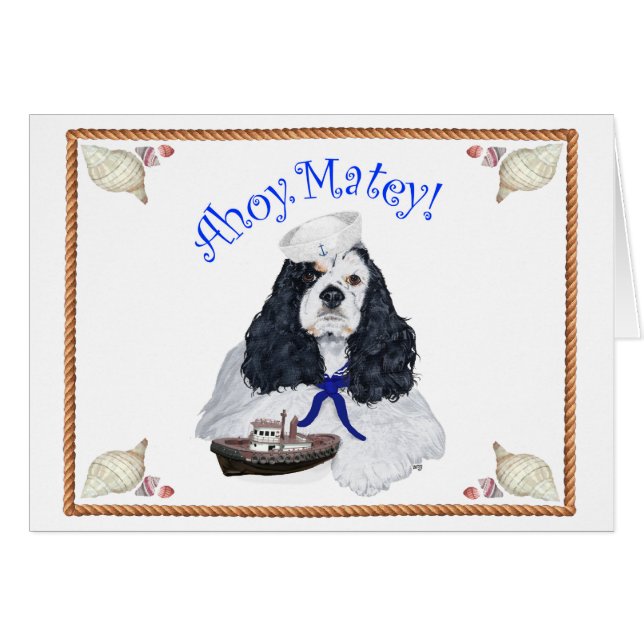 Cocker Spaniel Americano Marinero (Anverso (Horizontal))