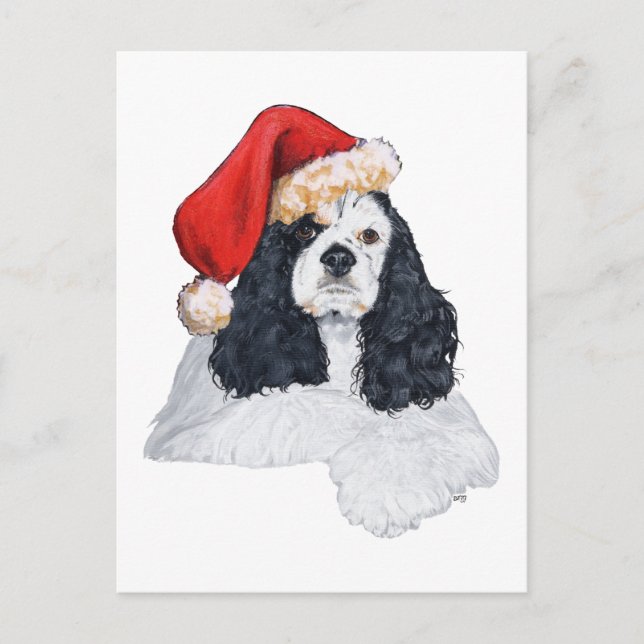 Cocker Spaniel Americano Navidad (Anverso)