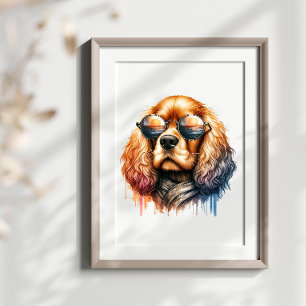 Cocker Spaniel de Guay en tonos de agua y arte en 