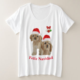 Cocker spaniel Feliz Navidad