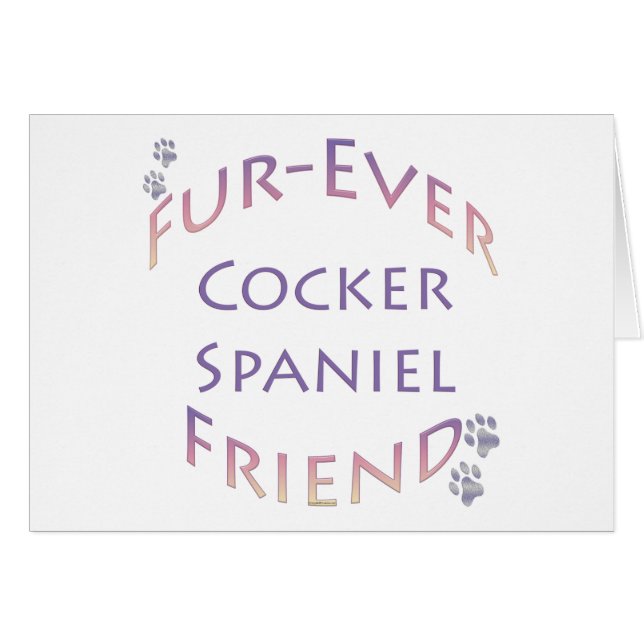 Cocker Spaniel Furever (Anverso (Horizontal))
