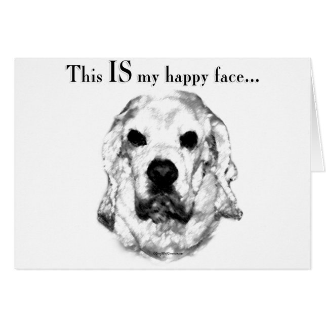 Cocker Spaniel Happy Face (Anverso (Horizontal))