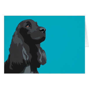 Cocker Spaniel - Negro - Plantillas de raza básica