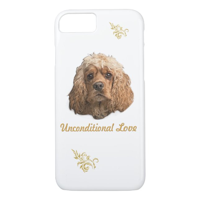 Cocker Spaniel teléfono 8/7 funda (Reverso)