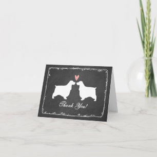 Cocker Spaniels Ingleses Agradecimiento de Boda
