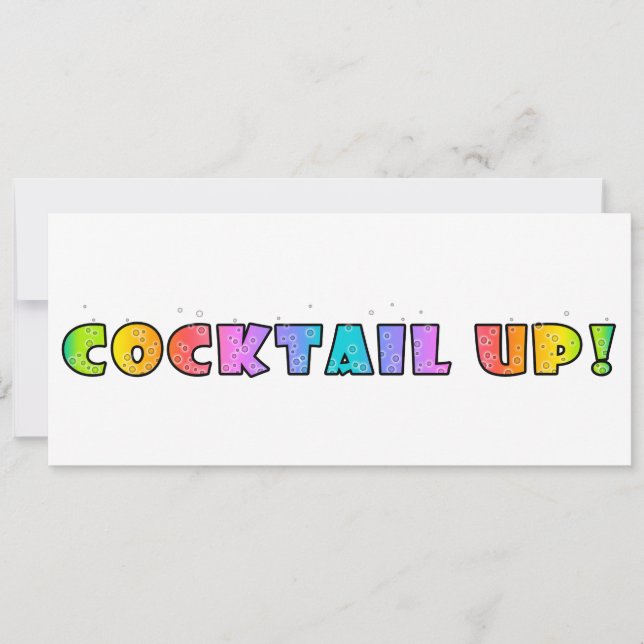 ¡COCKTAIL! INVITACIÓN DE LA PARTE (Anverso)