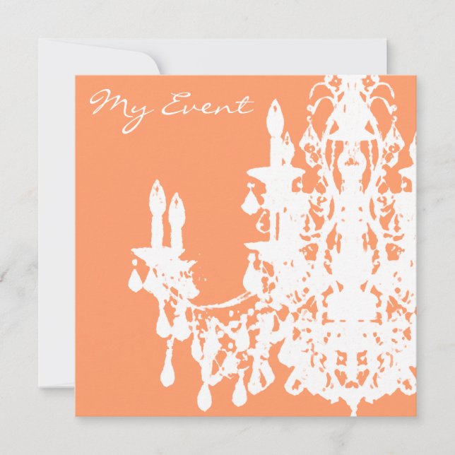 Coco Chandelier ~ Invitaciones / RSVP (Anverso)