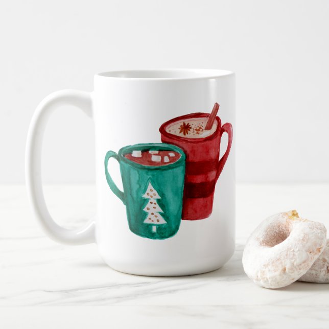 Coco para dos tazas de café (Con donut)