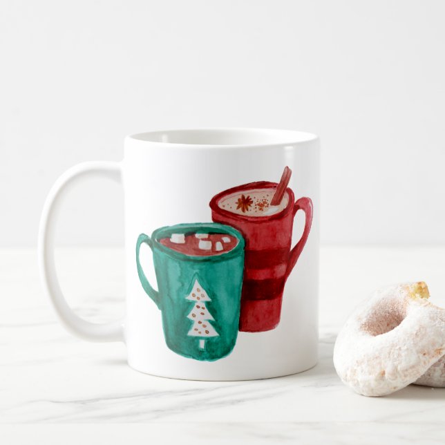 Coco para dos tazas de café (Con donut)