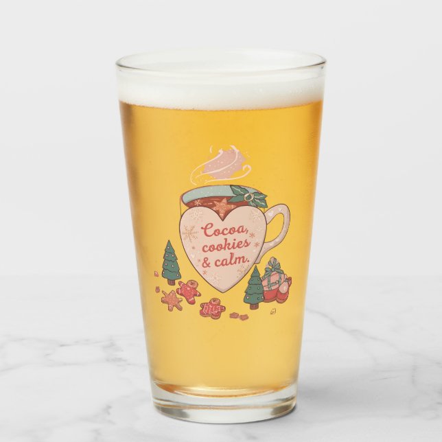 Cocoa, Cookies & Calm – Pastel Christmas CoT-Shirt (Anverso (lleno))