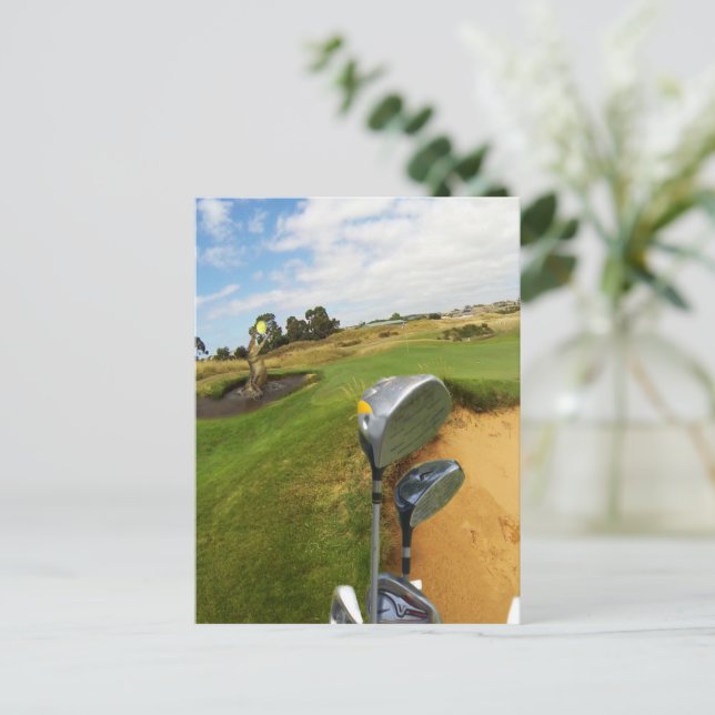 Cocodrilo Atrapando Una Pelota De Golf, Postales (Anverso de pie)
