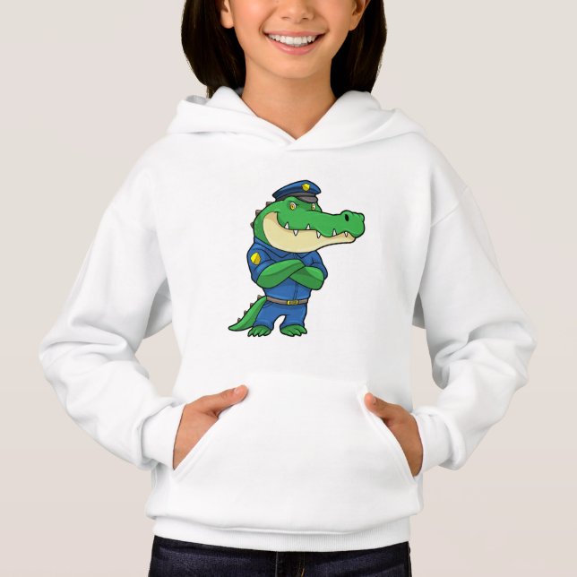 Cocodrilo como oficial de policía con uniforme (Anverso)