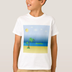 Cocodrilo en la camiseta oceánica