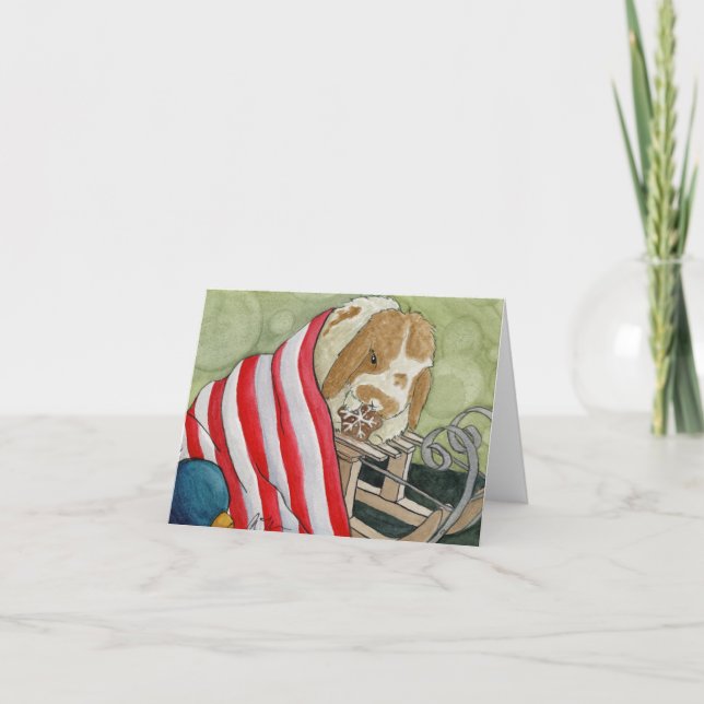 Coconut's Adventures: Diciembre Tarjeta 4"x5.6" (Anverso)